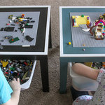 子ども大喜び、ブロックも散らからないDIYのLEGOテーブル
