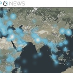 世界中のニュースをヒートマップで表現したサイト「Heatmap News」