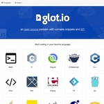 さまざまな言語のコードスニペットが共有できるサイト「glot.io」