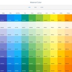 マテリアルデザインによく使われる色をまとめたサイト「Material Color」