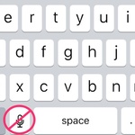 押し間違えやすいiPhoneキーボードのマイクボタンを非表示にする方法