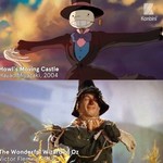 ジブリアニメのシーンと、その元ネタを比較した動画