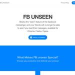 『Facebook Messenger』で既読をつけずにメッセージが確認できる拡張機能「FB UNSEEN」
